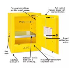 ULINE Flammable Storage Cabinet, 4 Gallon, 17"W x 17"D x 22"H