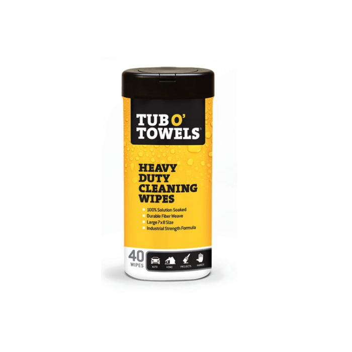 Tub O'Towels Heavy Duty Wipes - 40 Count