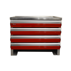 CTech Tool Drawer Unit 27WX22DX20.82H 3.5" Riser, Red