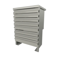 CTech 8 Drawer Unit Stahl