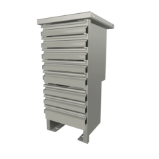 CTech 8 Drawer Unit Stahl