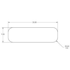 Replacement Glass for KUV Rear Door, Oval