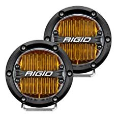 Rigid Industries 4'' Pro SAE Compliant Fog Light Yellow Pair