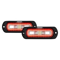 Rigid Industries Off-Road Spreader Pod Red Halo Flush Mount Pair