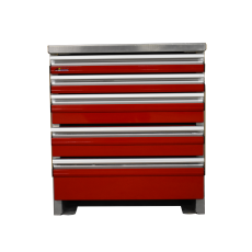 CTech Tool Drawer Unit 24WX17.5DX27H 2.5" Riser, Red, With Notch