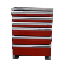 CTech Tool Drawer Unit 22.5WX17.5DX30H 2.5" Riser, Red, with Notch