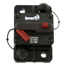 Buyers High-Amp Circuit Breakers With Manual Reset, 120 Amp