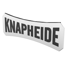 3.75"H x 11"W Chrome Knapheide Emblem