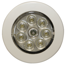 Ecco LED Interior Light White Bezel 2.8"