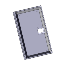 KC Overlap Rear Door Assembly NXG without Glass