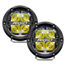 Rigid Industries 4'' LED Off-Road Spot Optic With White Backlight Pair