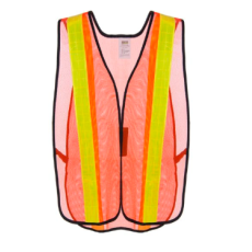 Safety Vest with Prismatic Tape - Orange