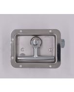 Stainless Steel Twist Latch Street Side Improved Security with lock cylinder adapter